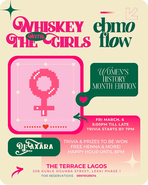 Whiskey event flyer