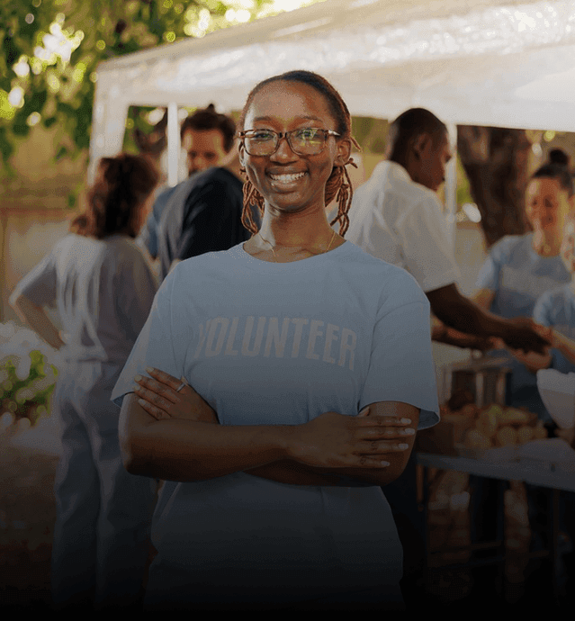 Vendor at an outdoor event