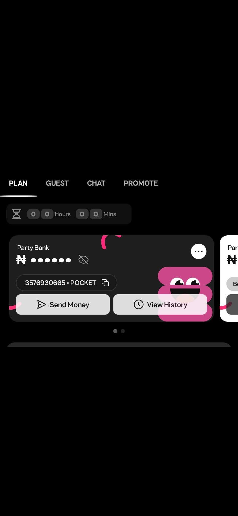 Generate a Party Bank virtual account for your event